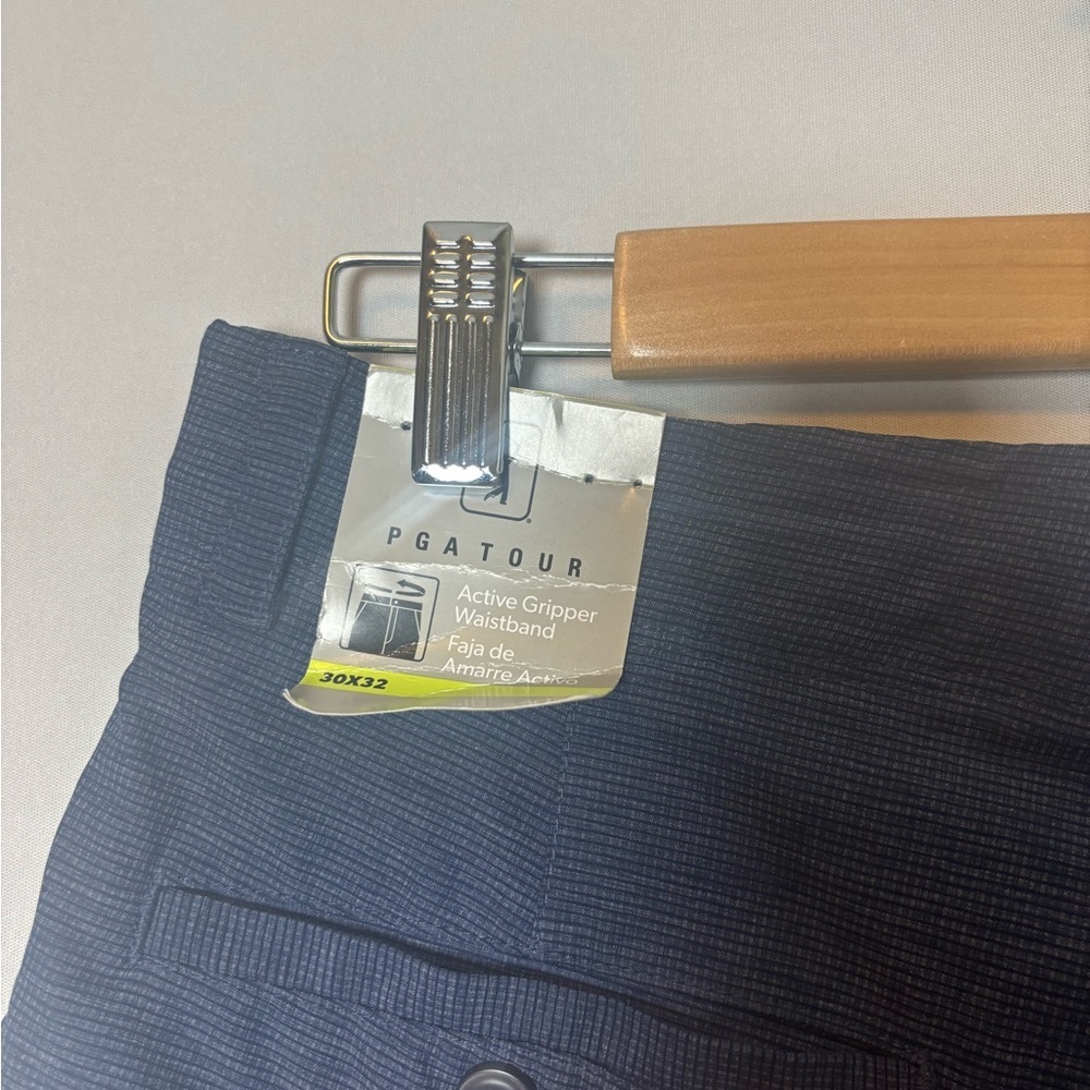 PGA TOURMen's 5 Pocket Heather Golf Pants Peacoat Blue Size 30/32 - Picture 6 of 7